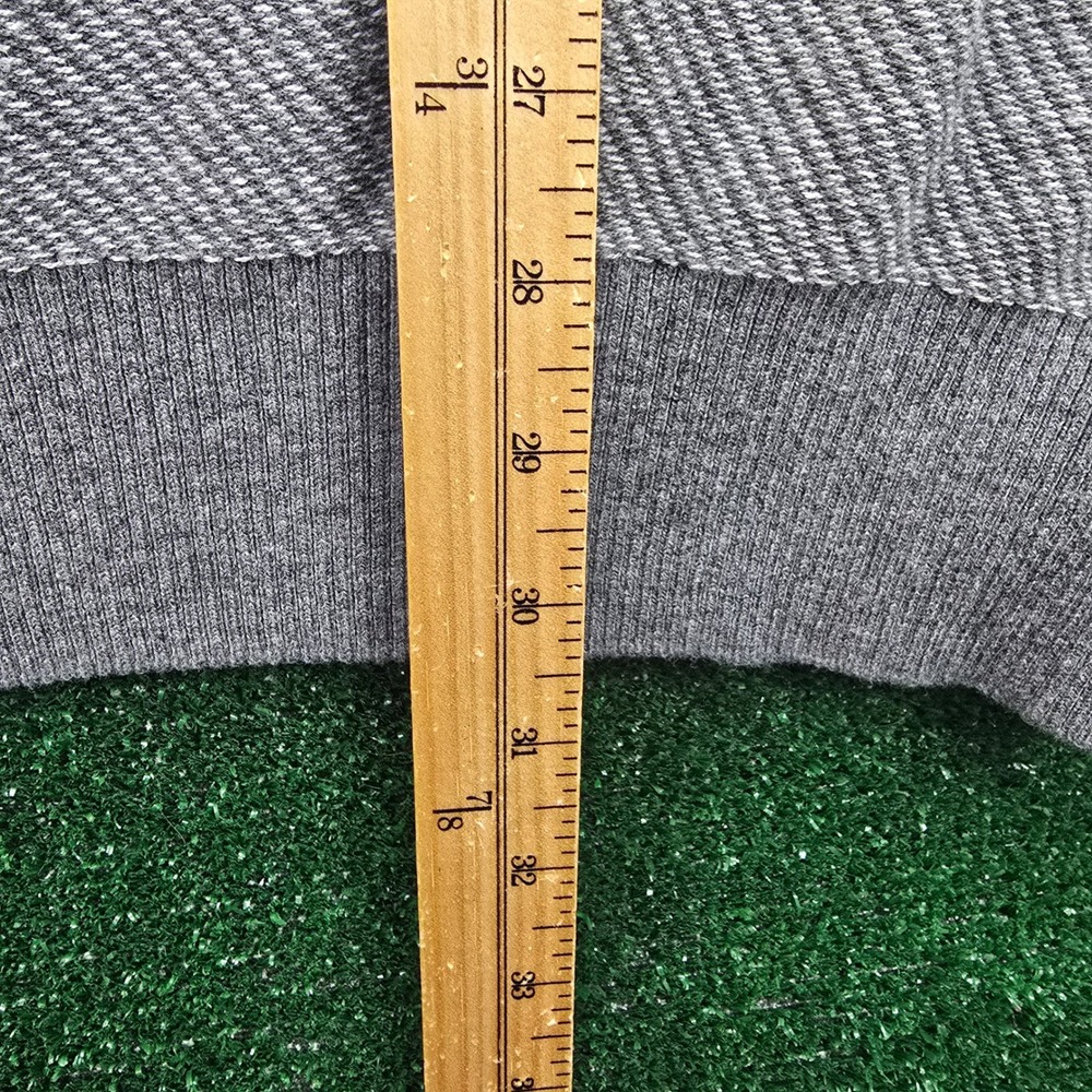 Frederik Anderson Copenhagen Sweater Mens XL Gray Crewneck‎ Herringbone Knit NWT - Picture 5 of 8